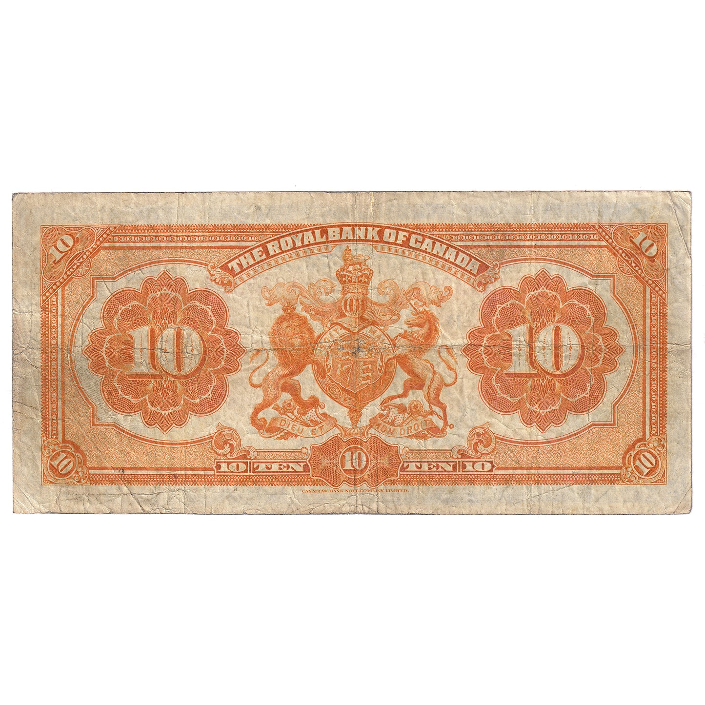630-14-08 1927 Royal Bank $10 Wilson-Holt, F