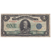 DC-25c 1923 Dominion $1 McCavour-Saunders, Blue Seal, Group 1, F-VF