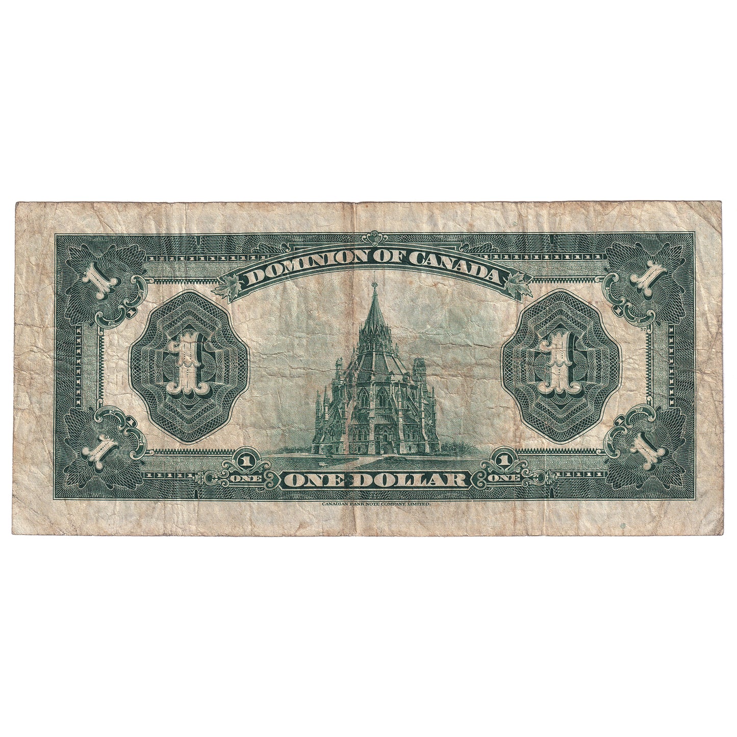 DC-25c 1923 Dominion $1 McCavour-Saunders, Blue Seal, Group 1, F-VF