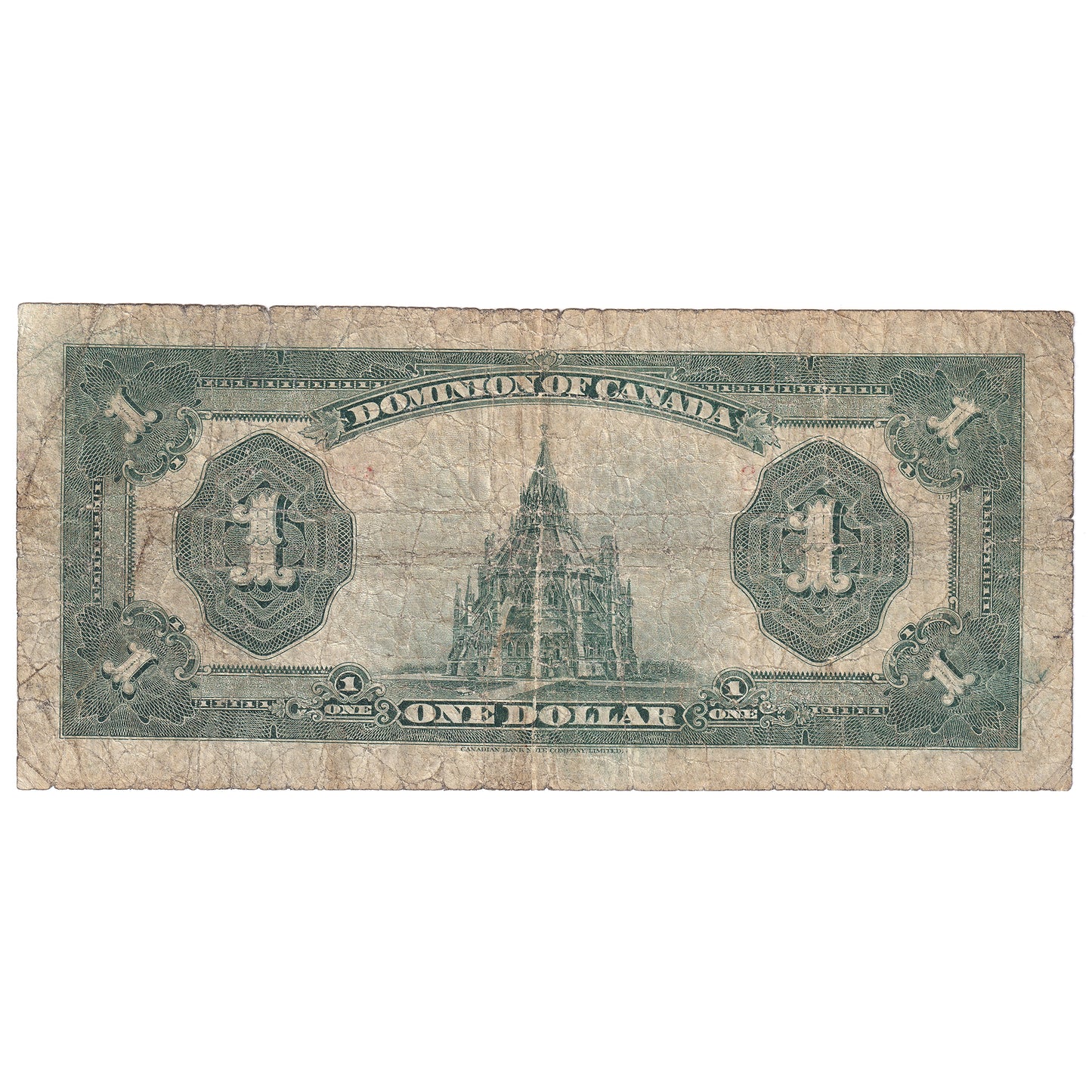 DC-25h 1923 Dominion $1 McCavour-Saunders, Blue Seal, Group 2, Series A, G