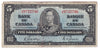 BC-23b 1937 Canada $5 Gordon-Towers, J/C, Circ