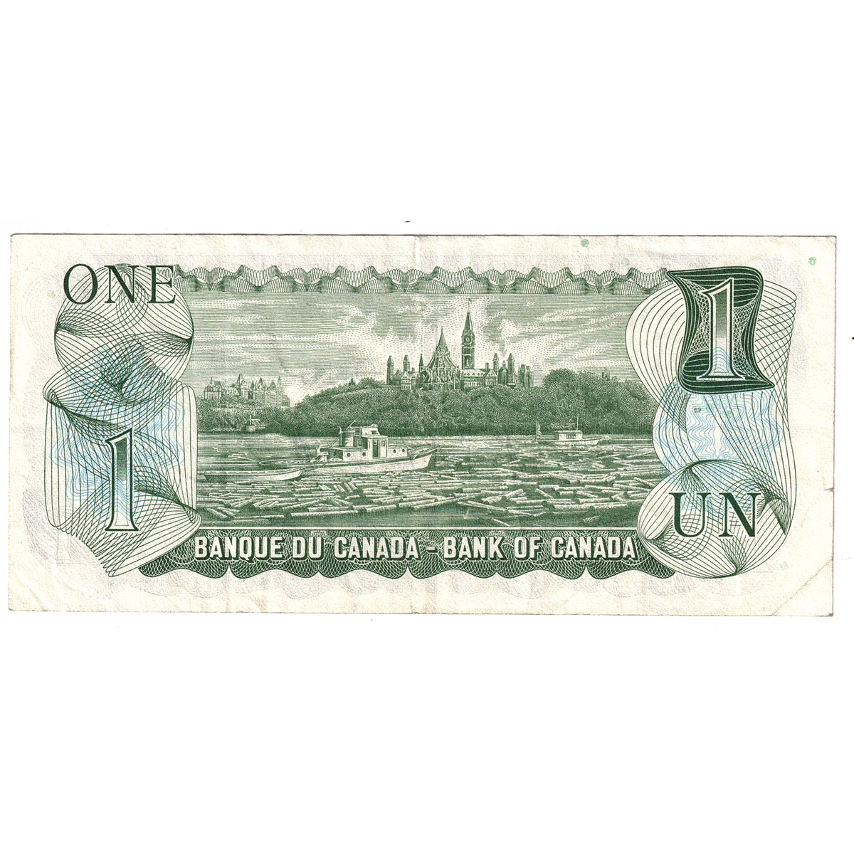 BC-46b 1973 Canada $1 Crow-Bouey, ALM, Circ