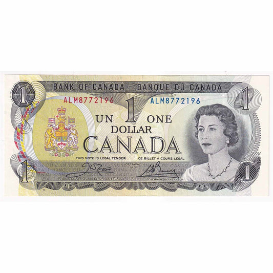 BC-46b 1973 Canada $1 Crow-Bouey, ALM, EF