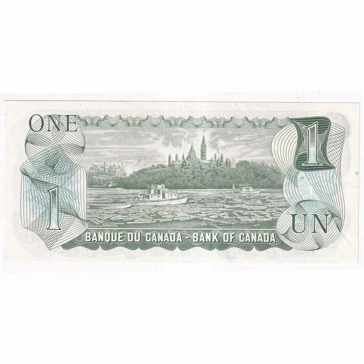 BC-46b 1973 Canada $1 Crow-Bouey, ALM, EF-AU (EF45)