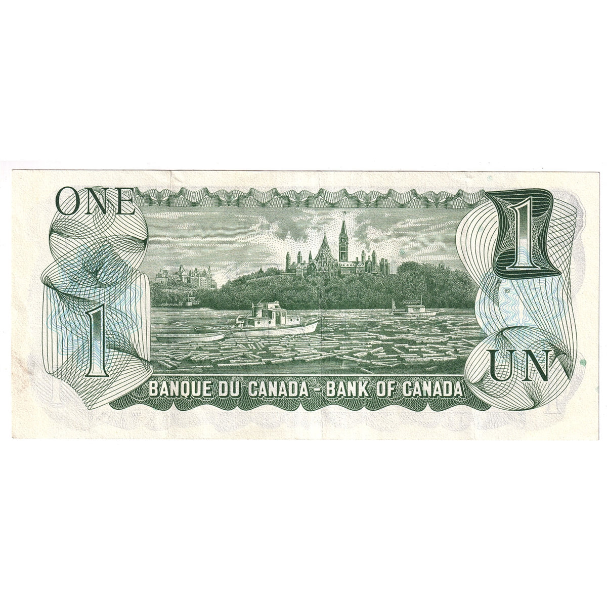 BC-46b 1973 Canada $1 Crow-Bouey, ALM, VF-EF (VF30)