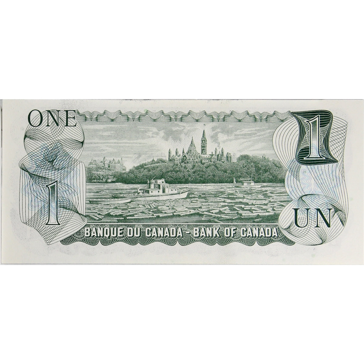 BC-46b 1973 Canada $1 Crow-Bouey, ALS, Uncirculated (MS60)