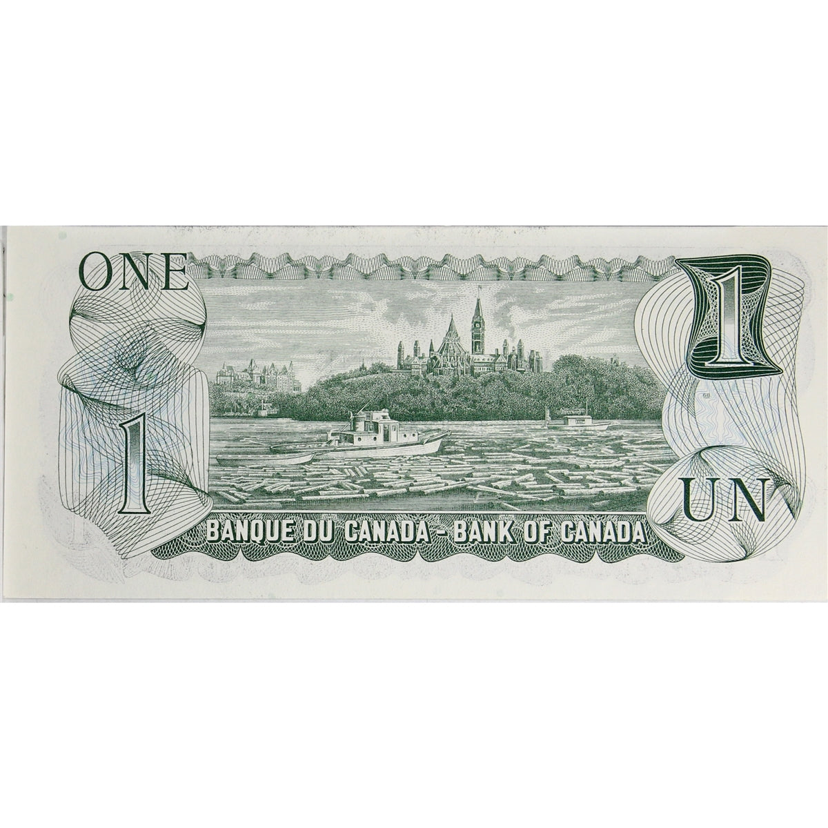 BC-46b 1973 Canada $1 Crow-Bouey, ALY, Uncirculated (MS60)