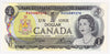 BC-46b 1973 Canada $1 Crow-Bouey, BAD, Uncirculated (MS60)