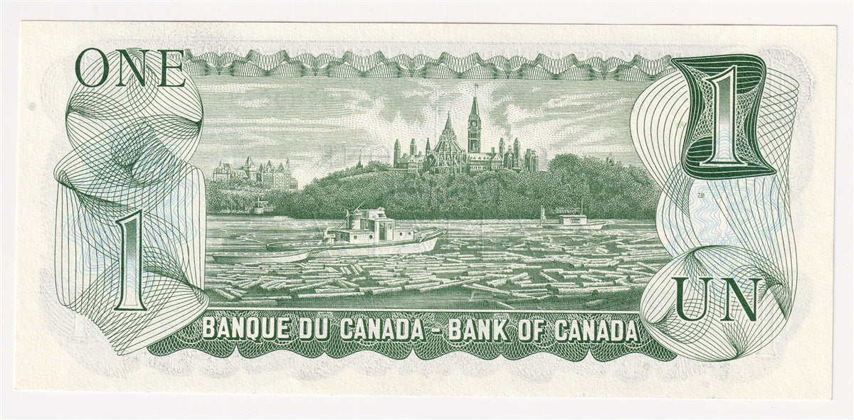 BC-46b 1973 Canada $1 Crow-Bouey, BAK, Uncirculated (MS60)