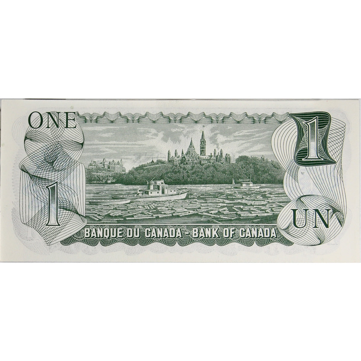 BC-46b 1973 Canada $1 Crow-Bouey, BAW, Uncirculated (MS60)