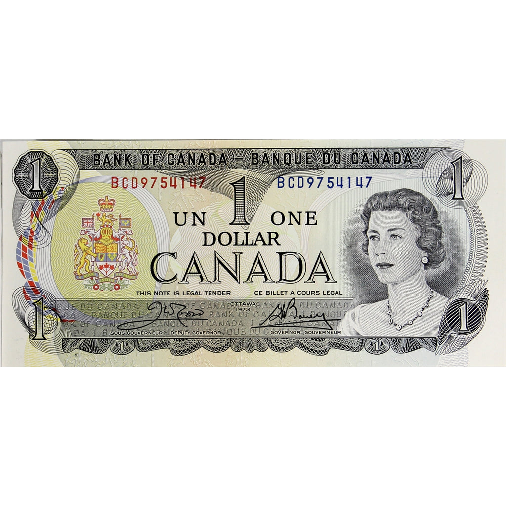 BC-46b 1973 Canada $1 Crow-Bouey, BCD, Uncirculated (MS60)