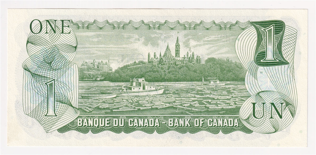 BC-46b 1973 Canada $1 Crow-Bouey, BCM, Uncirculated (MS60)