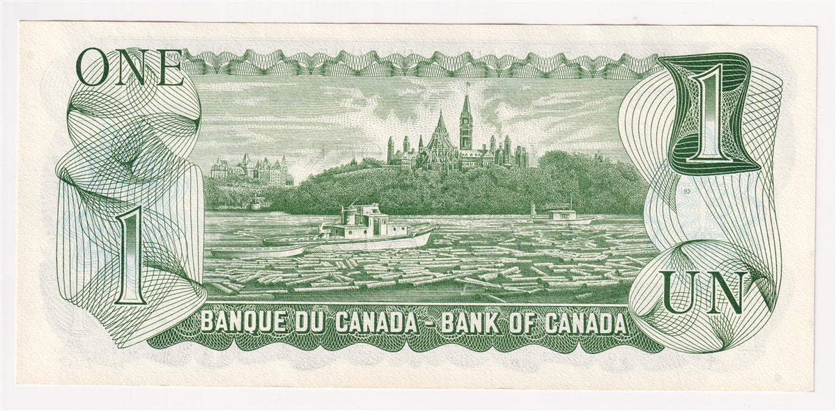 BC-46b 1973 Canada $1 Crow-Bouey, BFF, Uncirculated (MS60)