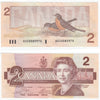 BC-55a 1986 Canada $2 Crow-Bouey, AUG, EF-AU (EF45)