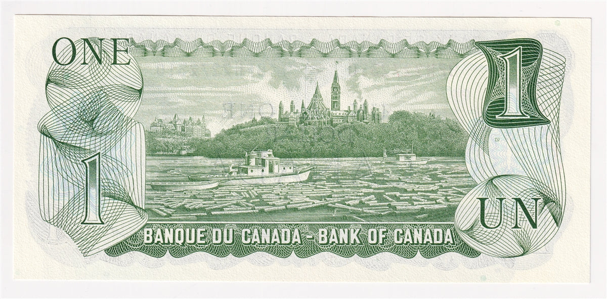 BC-46b 1973 Canada $1 Crow-Bouey, BFH, Choice Uncirculated (CUNC63)