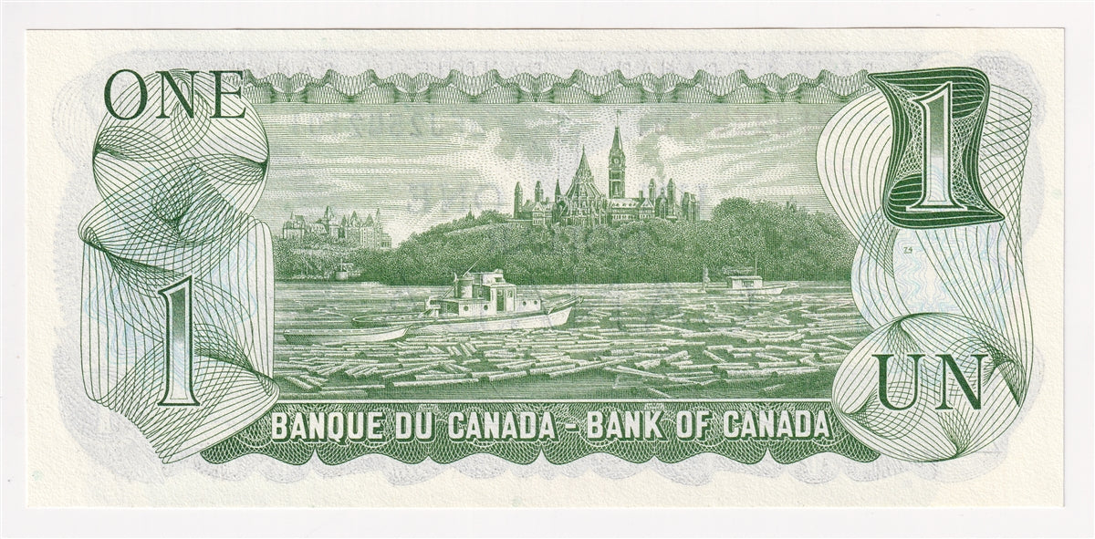 BC-46b 1973 Canada $1 Crow-Bouey, BFJ, Choice Uncirculated (CUNC63)