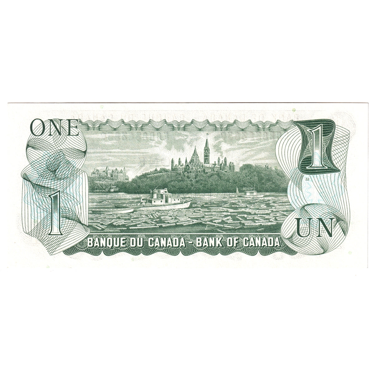 BC-46b 1973 Canada $1 Crow-Bouey, ECB, Uncirculated (MS60)