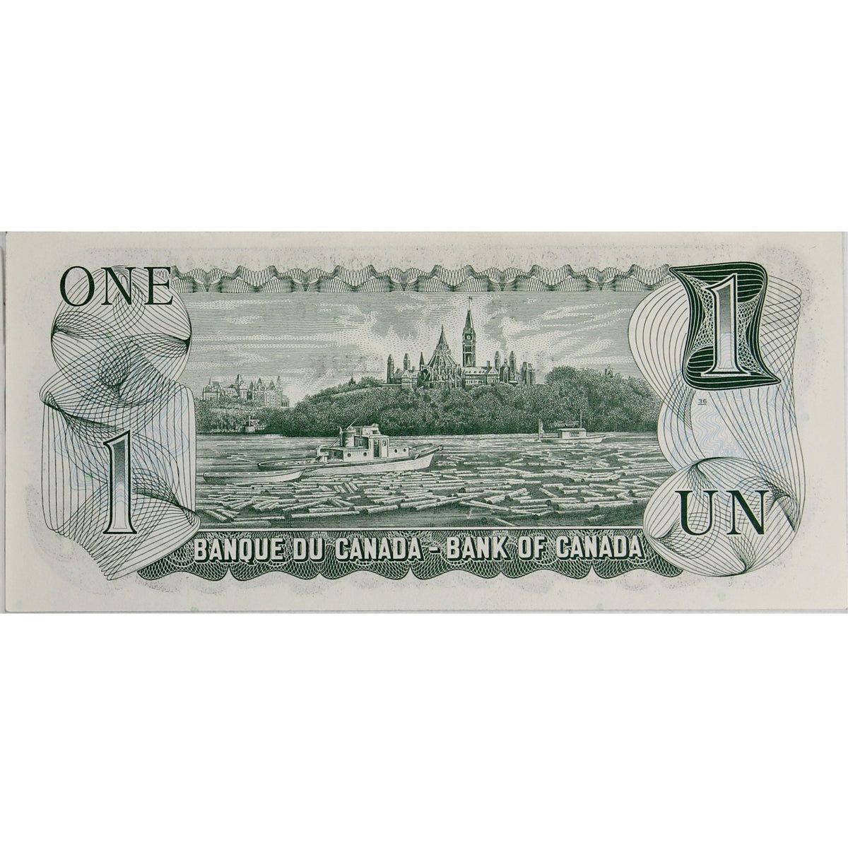 BC-46b 1973 Canada $1 Crow-Bouey, ECC, Uncirculated (MS60)