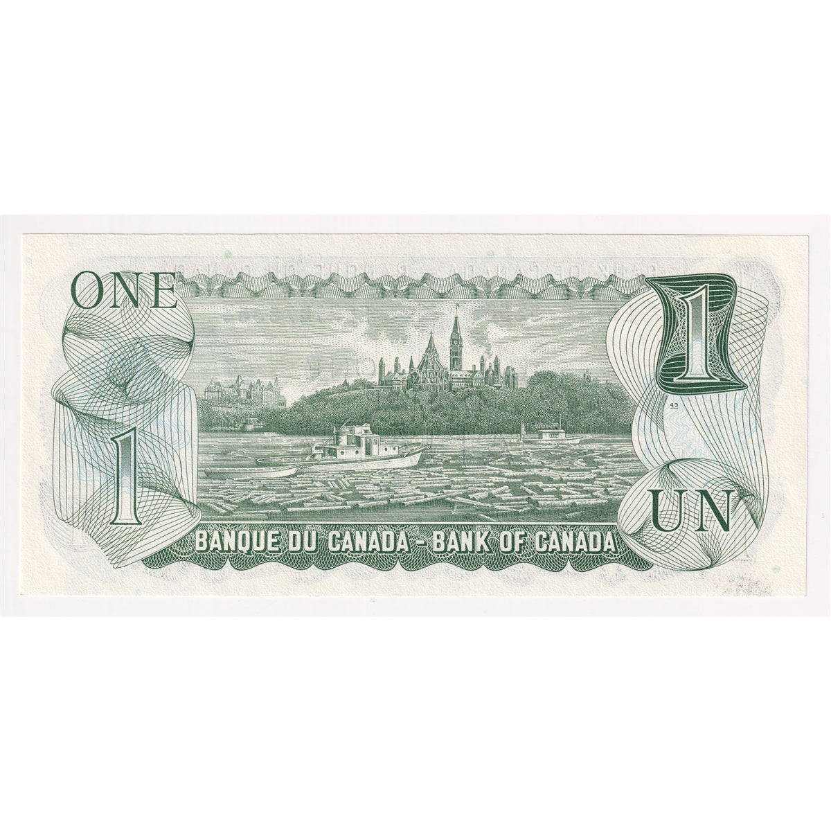 BC-46b 1973 Canada $1 Crow-Bouey, ECP, Uncirculated (MS60)
