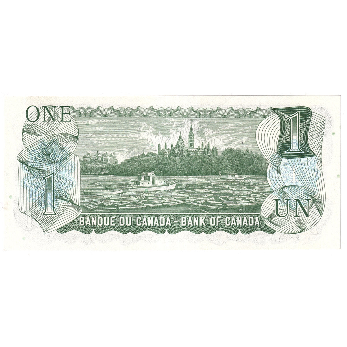 BC-46bA 1973 Canada $1 Crow-Bouey, AAX, Uncirculated (MS60)