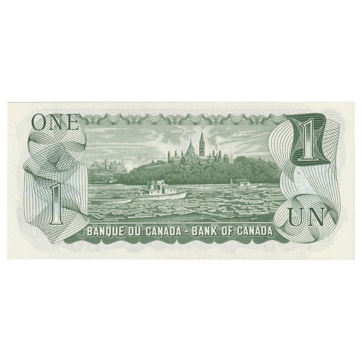BC-46bA 1973 Canada $1 Crow-Bouey, BAX, Extra Fine (EF40)
