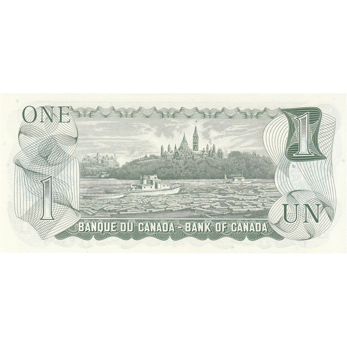 BC-46bA 1973 Canada $1 Crow-Bouey, EAX, Choice Uncirculated (CUNC63)