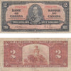 BC-22a 1937 Canada $2 Osborne-Towers, A/B, Very Good (VG8)