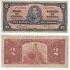 BC-22b 1937 Canada $2 Gordon-Towers, J/B, Very Good (VG8)