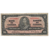 BC-22b 1937 Canada $2 Gordon-Towers, E/B, VG-F (VG10)