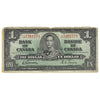 BC-21c 1937 Canada $1 Gordon-Towers, L/M, CIRC