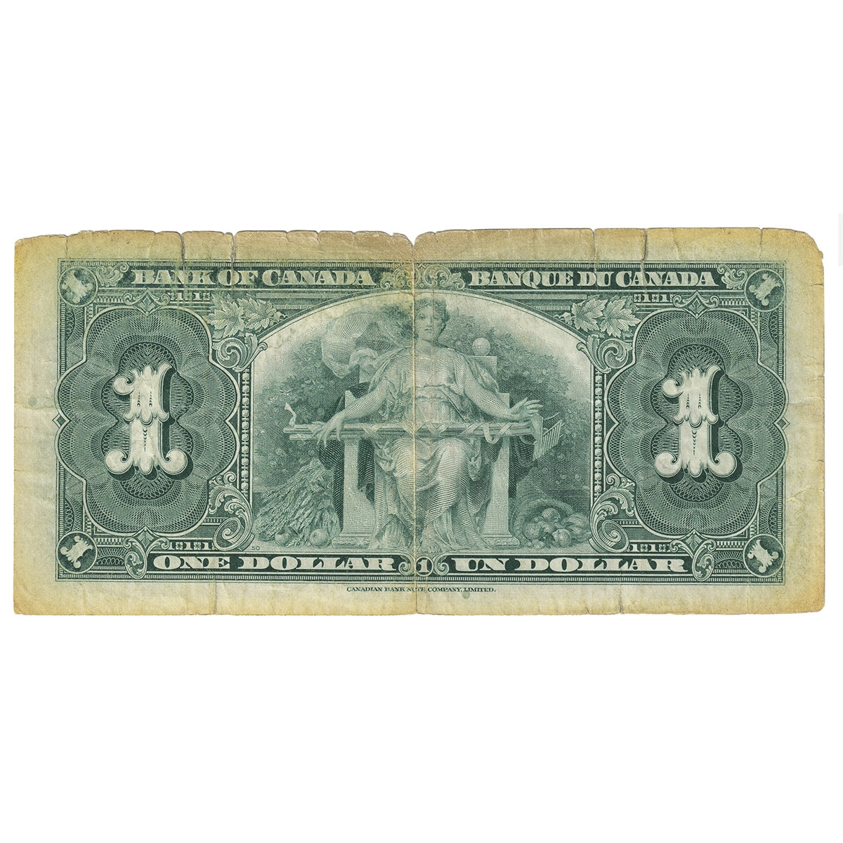 BC-21c 1937 Canada $1 Gordon-Towers, L/M, CIRC