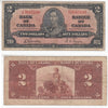 BC-22b 1937 Canada $2 Gordon-Towers, K/B, Very Good (VG8)
