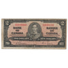 BC-22b 1937 Canada $2 Gordon-Towers, M/B, Very Good (VG8)
