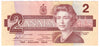BC-55b 1986 Canada $2 Thiessen-Crow, BBD, Almost Uncirculated (AU50)
