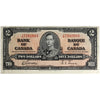 BC-22b 1937 Canada $2 Gordon-Towers, Y/B, VF-EF (VF30)