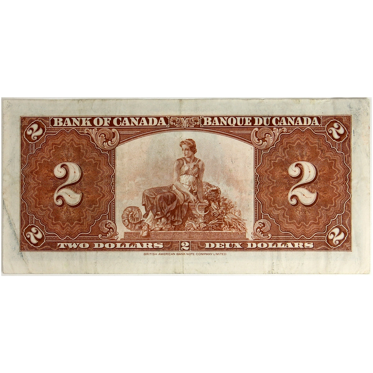 BC-22b 1937 Canada $2 Gordon-Towers, Y/B, VF-EF (VF30)
