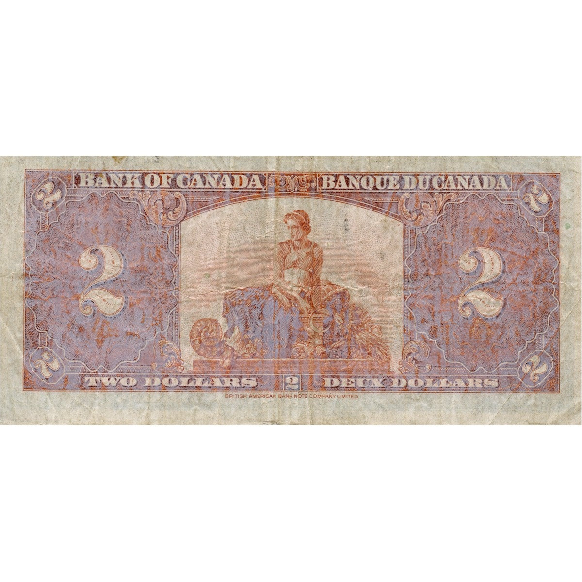 BC-22c 1937 Canada $2 Coyne-Towers, H/R, F-VF (F15)