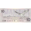 BC-57a 1989 Canada $10 Thiessen-Crow, AEJ, Choice Uncirculated (CUNC63)