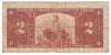 BC-22b 1937 Canada $2 Gordon-Towers, U/B, CIRC