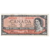 BC-30a 1954 Canada $2 Coyne-Towers, Devil's Face, B/B, Very Fine (VF20)