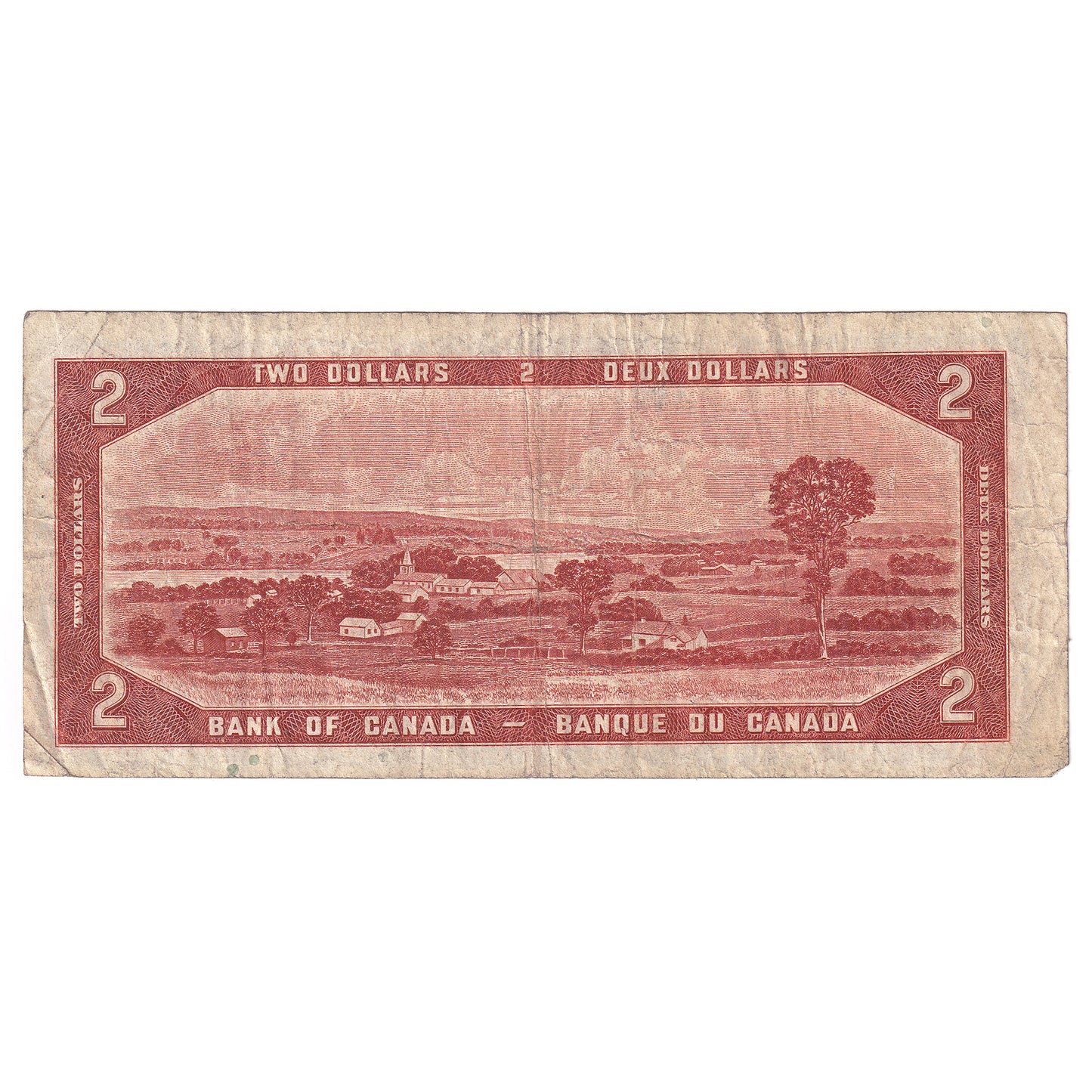 BC-30b 1954 Canada $2 Beattie-Coyne, Devil's Face, D/B, Fine (F12)