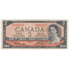 BC-30b 1954 Canada $2 Beattie-Coyne, Devil's Face, H/B, F-VF