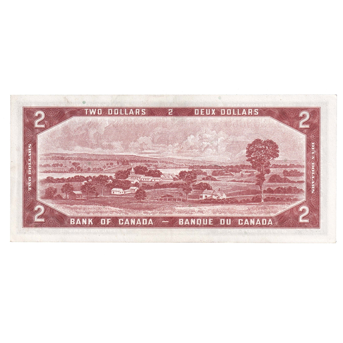 BC-38a 1954 Canada $2 Beattie-Coyne, T/B, Almost Uncirculated (AU50)