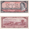 BC-38a 1954 Canada $2 Beattie-Coyne, U/B, AU-UNC (AU55)