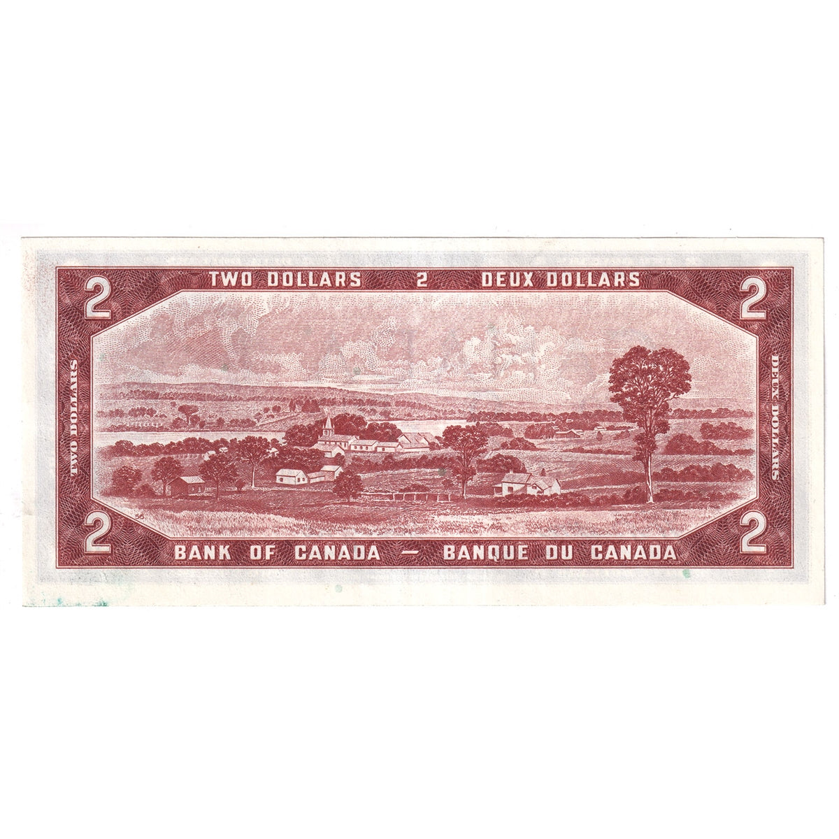 BC-38a 1954 Canada $2 Beattie-Coyne, Y/B, Almost Uncirculated (AU50)