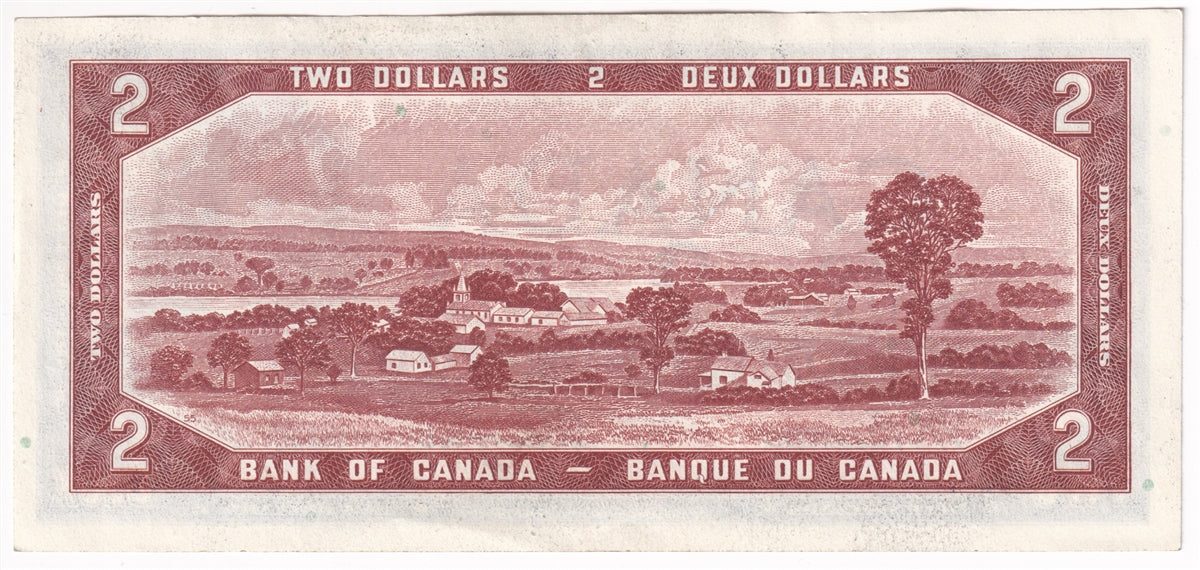 BC-38a 1954 Canada $2 Beattie-Coyne, Z/B, Almost Uncirculated (AU50)