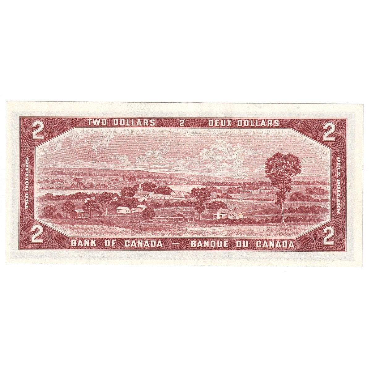 BC-38b 1954 Canada $2 Beattie-Rasminsky, A/R, Almost Uncirculated (AU50)