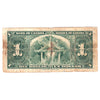 BC-21b 1937 Canada $1 Gordon-Towers, Narrow Panel, H/A, Circ