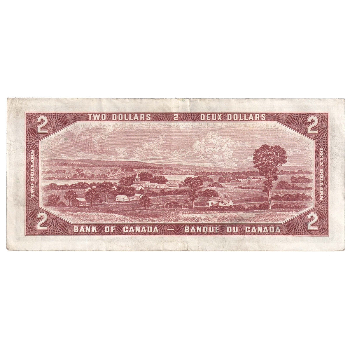 BC-38b 1954 Canada $2 Beattie-Rasminsky, C/R, CIRC