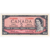 BC-38b 1954 Canada $2 Beattie-Rasminsky, D/U, AU-UNC (AU55)
